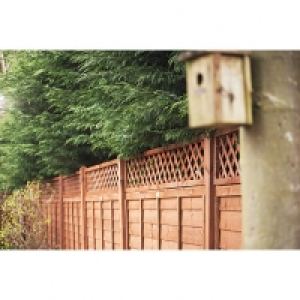 Wickes Fence Top Trellis Diamond Lattice Autumn Gold 1.83m x