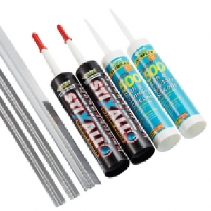 Everbuild Acrylic 2 Sided Shower Panel Accessory Pack - Silv &pound;150.00