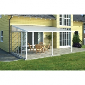 Palram Feria Polycarbonate Patio Canopy White - 2950 x 4250