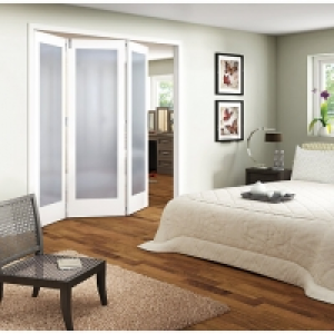 Wickes Ashton Internal Folding Door White Glazed 1 Lite 3 Do £699.00