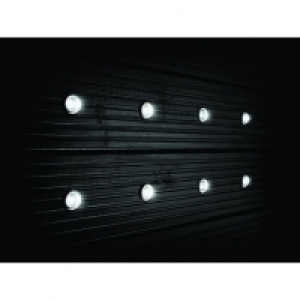 Wickes White LED Deck Lights 30mm 3.2W - Pack of 8
