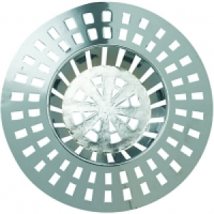 Wickes Chrome Effect Basin Plastic Strainer