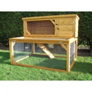 Shire Timber Pent Chicken Coop & Drop Run Honey Brown - 4 x