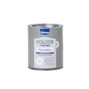 Wickes Truewhite Satinwood Paint - Pure Brilliant White 750m