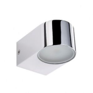 Wickes Madison Chrome LED Up and Down Wall Light - 8W