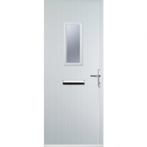 Euramax 1 Square White Left Hand Composite Door 920mm x 2100