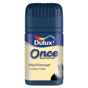 Dulux Once Paint Tester Pot - Wild Primrose 50ml