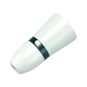 Wickes Switched Lampholder - White