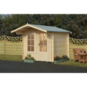 Shire Crinan Garden Cabin With Overhang - 7 x 7 ft &pound;799.99