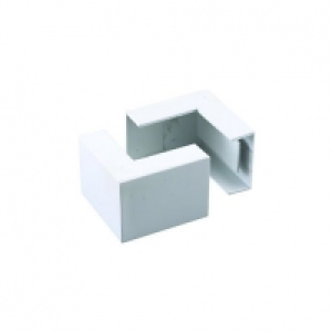 Wickes Mini Trunking Outside Angle - White 38 x 16mm Pack of