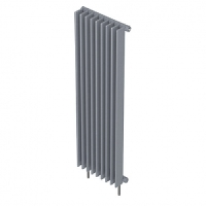 QRL Adagio Vertical Designer Radiator - Silver 2000 x 400 mm &pound;274.99