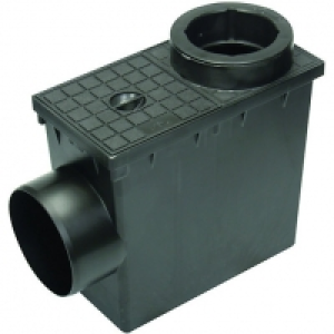 Wickes 110mm Black Drain Rainwater Gully