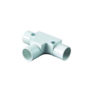 Wickes Trunking Inspection Tee - White 25mm