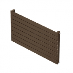QRL Slieve Single Panel Horizontal Designer Radiator - Bronz