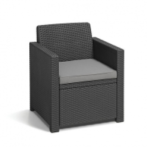 Keter Allegro Balcony Chair & Table Set Graphite