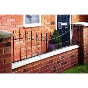 Wickes Windsor Wall Railing Black 515 x 1830mm