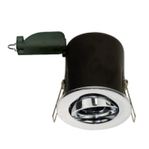 Luceco Adjustable Fire Rated Polished Chrome Downlight - GU1