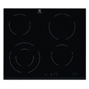 Electrolux 60cm 4 Zone Ceramic Hob Black EHF6241FOK