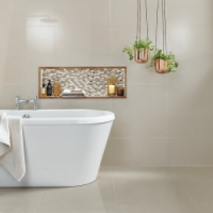 Wickes Infinity Ivory Porcelain Tile 600 x 300mm &pound;17.27