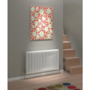Kudox Evora Three Column Designer Radiator - White 600 x 104