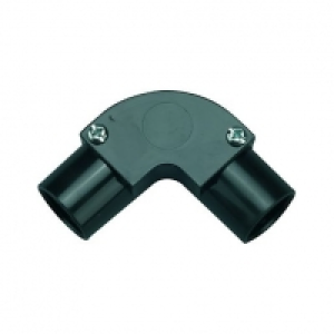 Wickes Trunking Inspection Elbow - Black 20mm