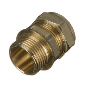 Wickes Brass Compression Male Iron Coupler - 15mm x 3/4in