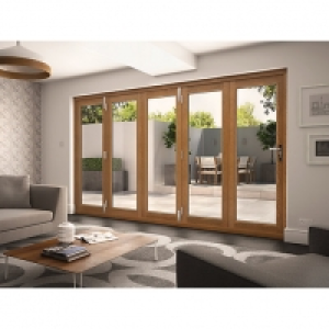 Wickes Albery Solid Oak External Door Folding Set Oak 12ft W