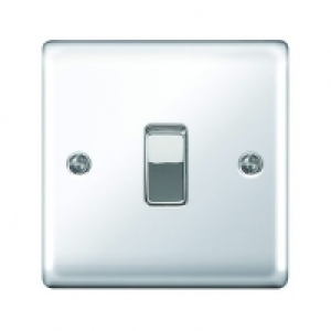 Wickes 10A Light Switch 1 Gang 2 Way Polished Chrome Raised  £5.99