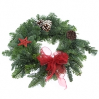 BMStores  Real Christmas Wreath 10 Inch