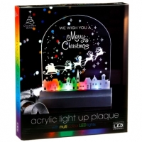 BMStores  Acrylic LED Light Up Christmas Plaque
