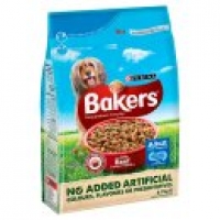 Asda Bakers Complete Dry Delicious Meaty Chunks Tasty Beef & Country Veg