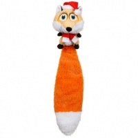 BMStores  Christmas Crinkle Tails Squeaky Dog Toy - Fox