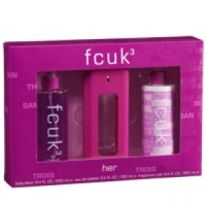 FCUK 3 Her Gift Set 100ml edt £9.99