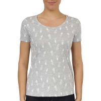 BigW  B Collection Womens Basic Scoop Neck Pineapple Printed Tee 
