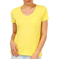 BigW  B Collection Womens Pocket Slub T-Shirt - Yellow