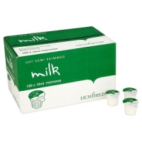 Makro Lichfields Lichfields UHT Semi Skimmed Milk 120 x 12ml Portions