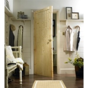 Wickes Keswick Internal Softwood Door Knotty Pine Ledged & B £69.99