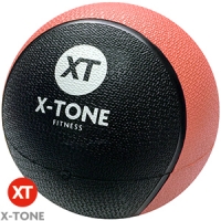 HomeBargains  X-Tone Fitness 2kg Medicine Ball (Coral Pink)