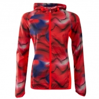 InterSport Puma Womens Packable Woven Graphic Red Jacket