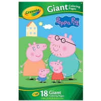 BigW  Crayola Giant Colouring Pages Peppa Pig