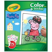 BigW  Crayola Color & Sticker Book - Peppa Pig