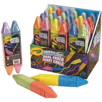 BigW  Crayola Giant Dual Ended Chalk Stick 2 Pack - Assorted