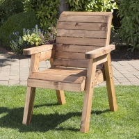 QDStores  Charles Taylor Traditional Scandinavian Redwood Garden Chair