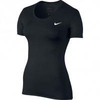 InterSport Nike Womens Pro Cool Short Sleeve Black T-Shirt
