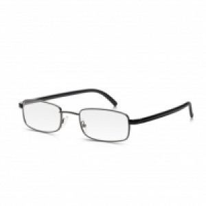 Poundland  Black Metal Frame Reading Glasses +2.00