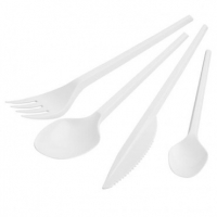 Poundland  White Plastic Cutlery 80 Pack