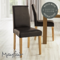 HomeBargains  Mayfair Dining Chairs: Set of 2