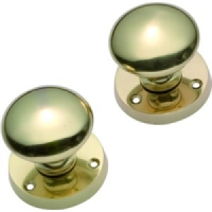 Wickes Cambridge Mortice Door Knob Brass