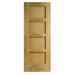 Wickes Marlow Internal Oak Veneer Door 4 Panel 1981x762mm £99.99