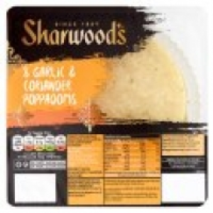 8 Garlic & Coriander Poppadoms £0.90
